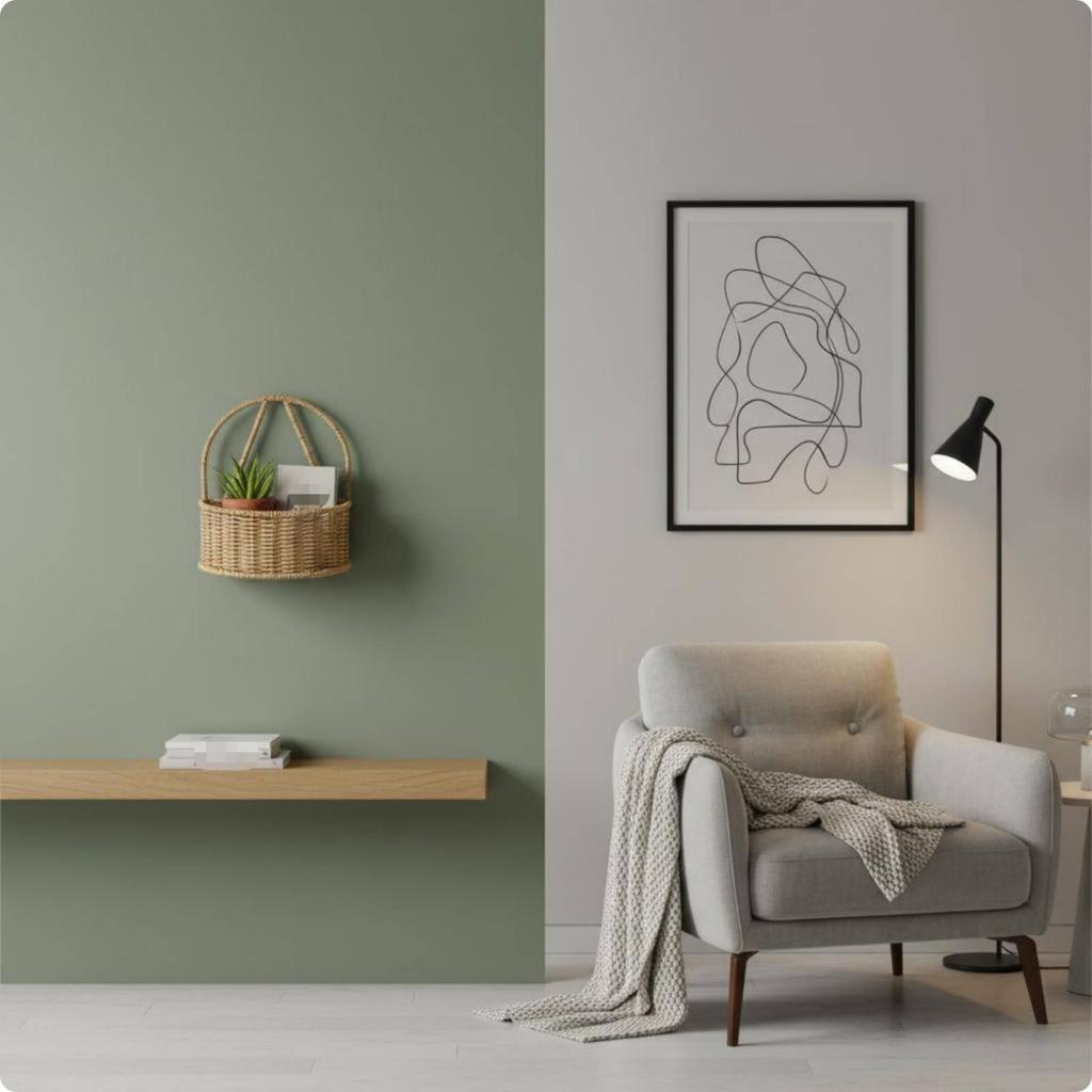Wall-Mounted Storage Basket Arched Frame Woven Wall Space-Saving