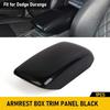 Black Center Armrest Box Panel Cover Trim For Jeep Grand Cherokee Durango 11-20