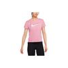 Dri-Fit Swoosh Run Графическая светоотражающая футболка с круглым вырезом и короткими рукавами Женские топы Розовые DD4899-630