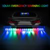 16-светодиодная присоска на солнечной энергии, автомобильная аварийная сигнальная стробоскопическая лампа