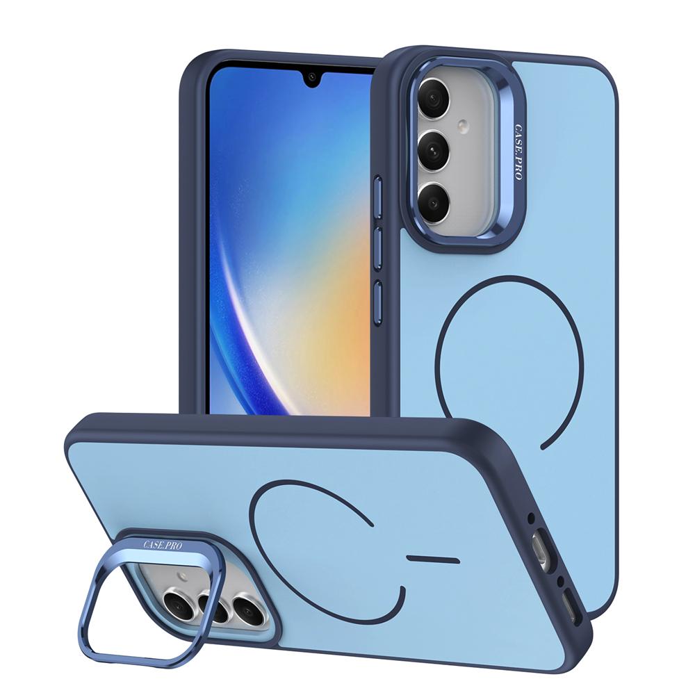 KEYSION Матовый чехол-подставка для телефона с покрытием Soft-touch для Samsung A54 5G A34 A14 4G 5G, магнитная противоударная задняя крышка для Galaxy A04S