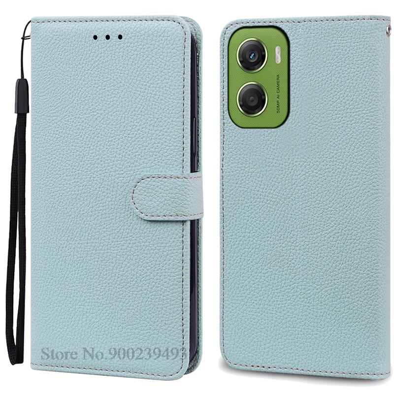 Чехол-бумажник с откидной крышкой из кожи для Motorola G06 Чехол-книжка для Motorola Moto G06 Чехол для телефона Motorola Moto G06 Power Fundas