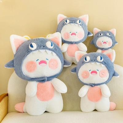 Интернет-знаменитость милая кукла акула-кошка плюшевая игрушка девичье сердце кукла плюшевая кукла акула-кошка подушка для бросания