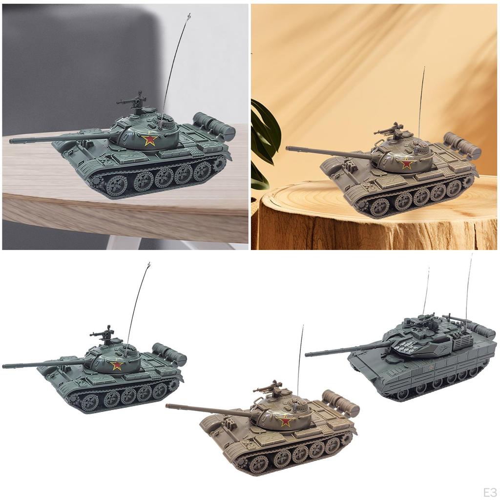 1/72 4D Набор моделей транспортных средств Собранная коллекция танков Собрать