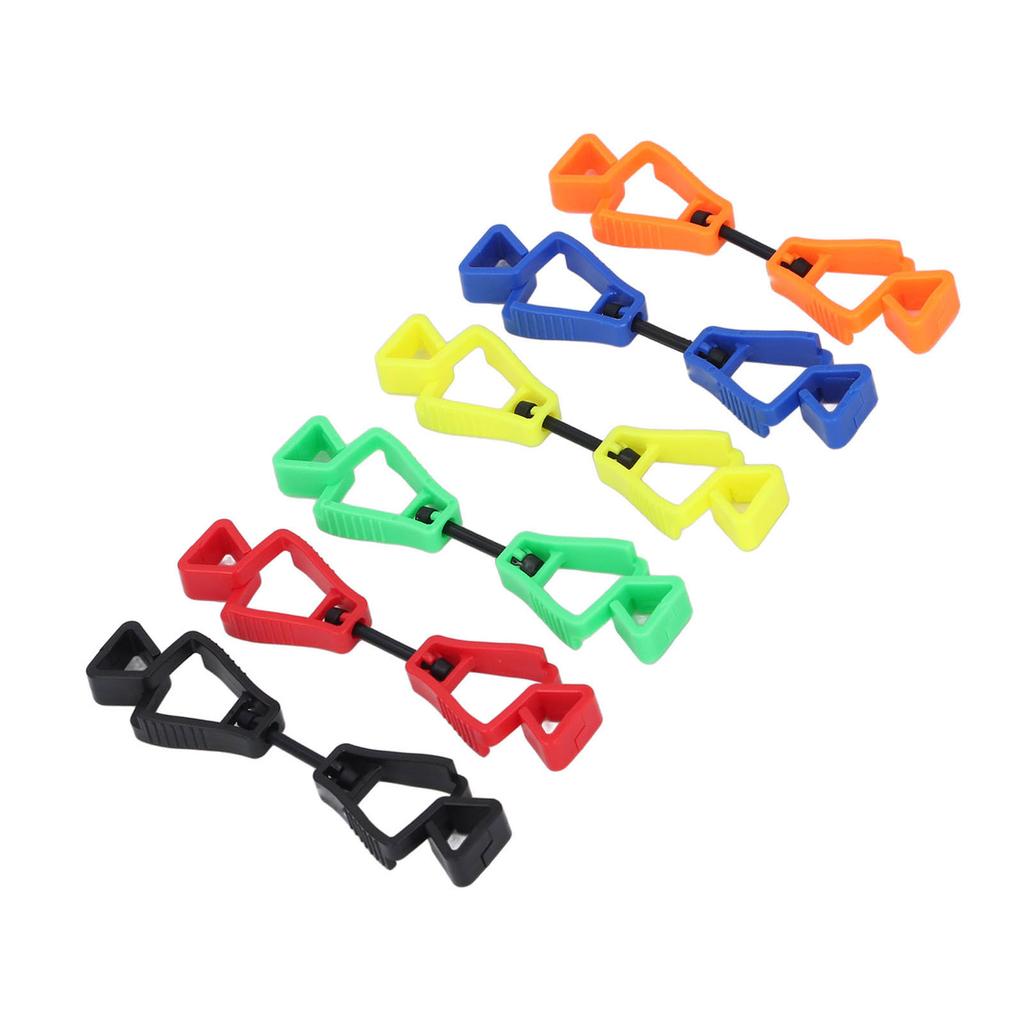 6 шт. зажим для перчаток легкий пластиковый держатель для перчаток с защитой от потери для наружных рабочих техническое обслуживание C