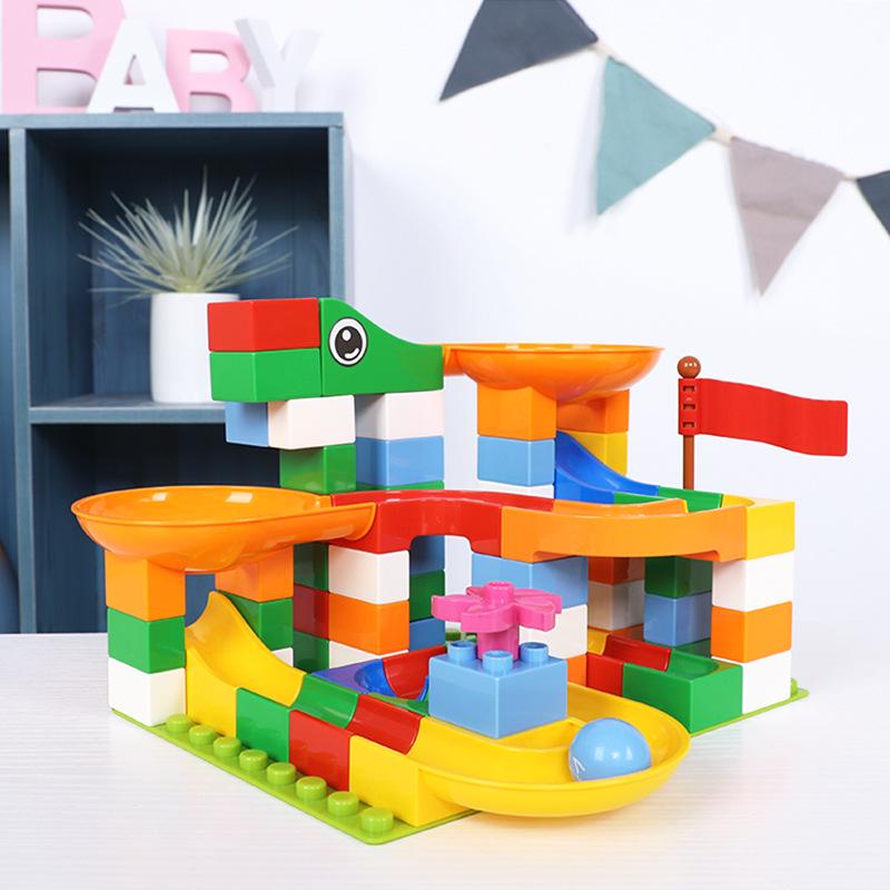 Kids' Enlightenment Marble Run Building Set - Ages 4-6, Changeable Blocks