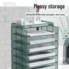 Multilayer A4 Metal Desktop File Organizer and Storage Rack Set