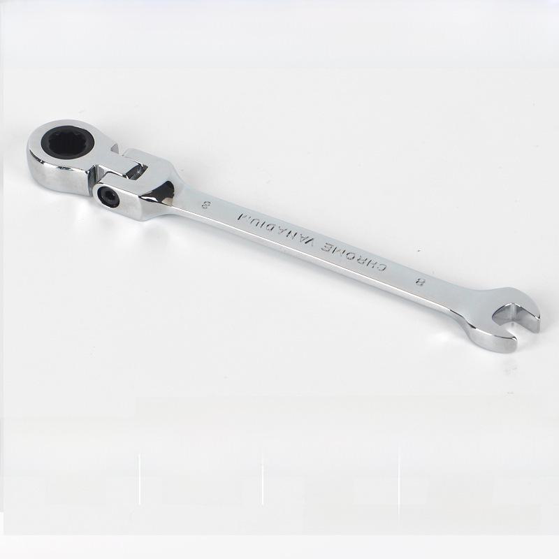 Набор трещоточных ключей двойного назначения с поворотной головкой и быстрым сбросом