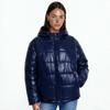 Womens Casual Hooded Cotton Jacket Loose Fit Daily Wear