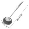Metal Scrubbers For Cleaning Dishes Stainless Steel Wire Sponge Pot Brush With Handle Wire Cleaning Ball Dishwasher Utensil