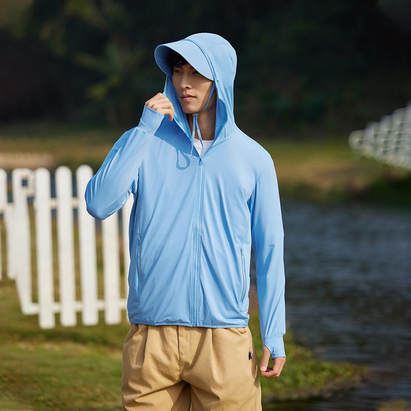 Одежда от солнца из ледяного шелка Женская одежда из оригинальной пряжи 'облако' С ощущением льда UPF50+ одежда от солнца Защита от УФ-лучей Съемный козырек Одежда для кожи