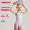 Слитный тренировочный купальник для девочек SWANS - Модель 242