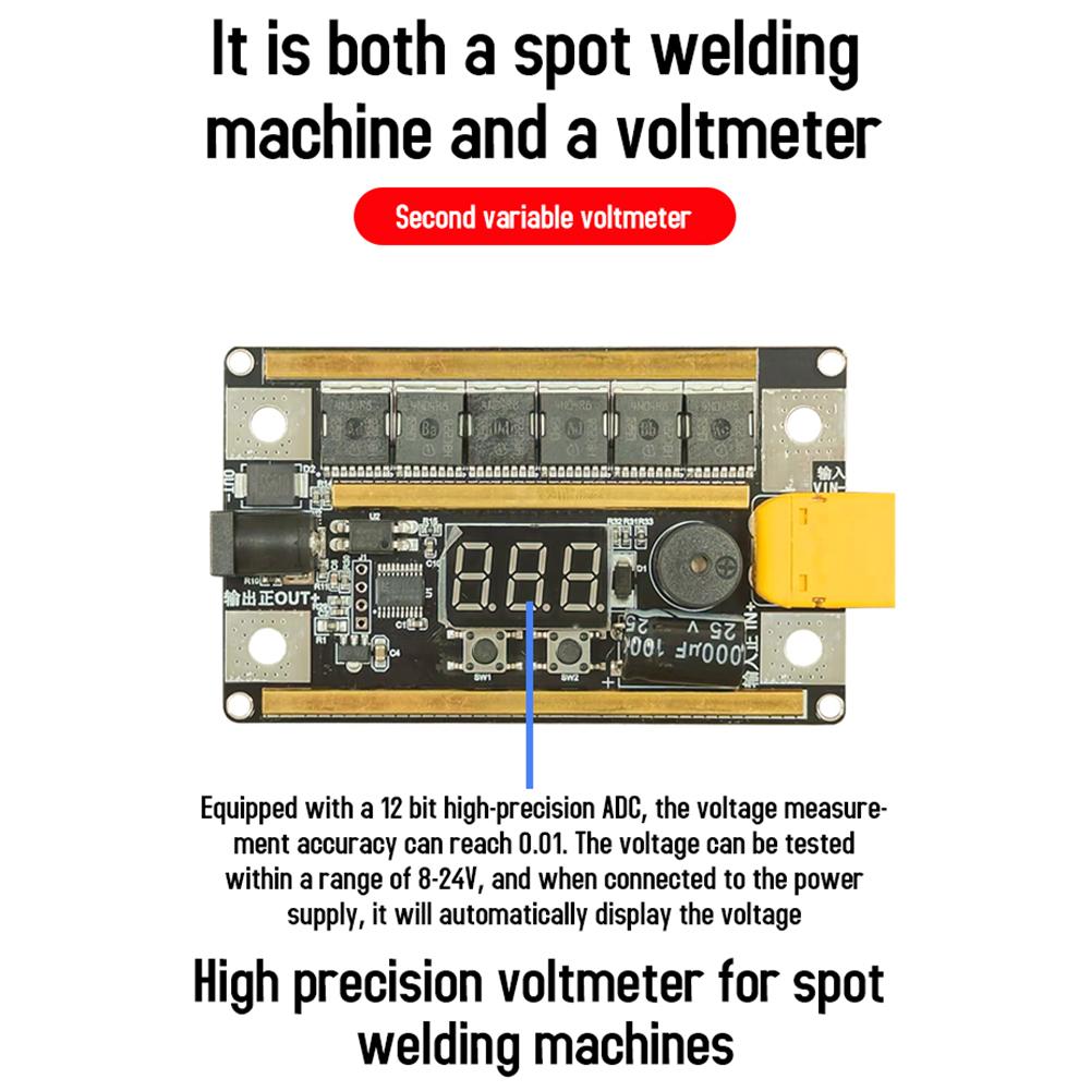 99 передач 8 В-24 В точечной сварки комплект цифровой мощности регулируемая точечной сварки ручка плата управления никелевый лист для 18650 литиевой батареи