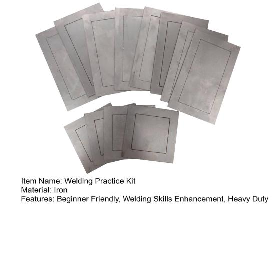 12 шт./компл. комплект для практики сварки, купоны для тяжелой сварки, учебная пластина для начинающих, улучшение навыков сварки своими руками, металлический лист