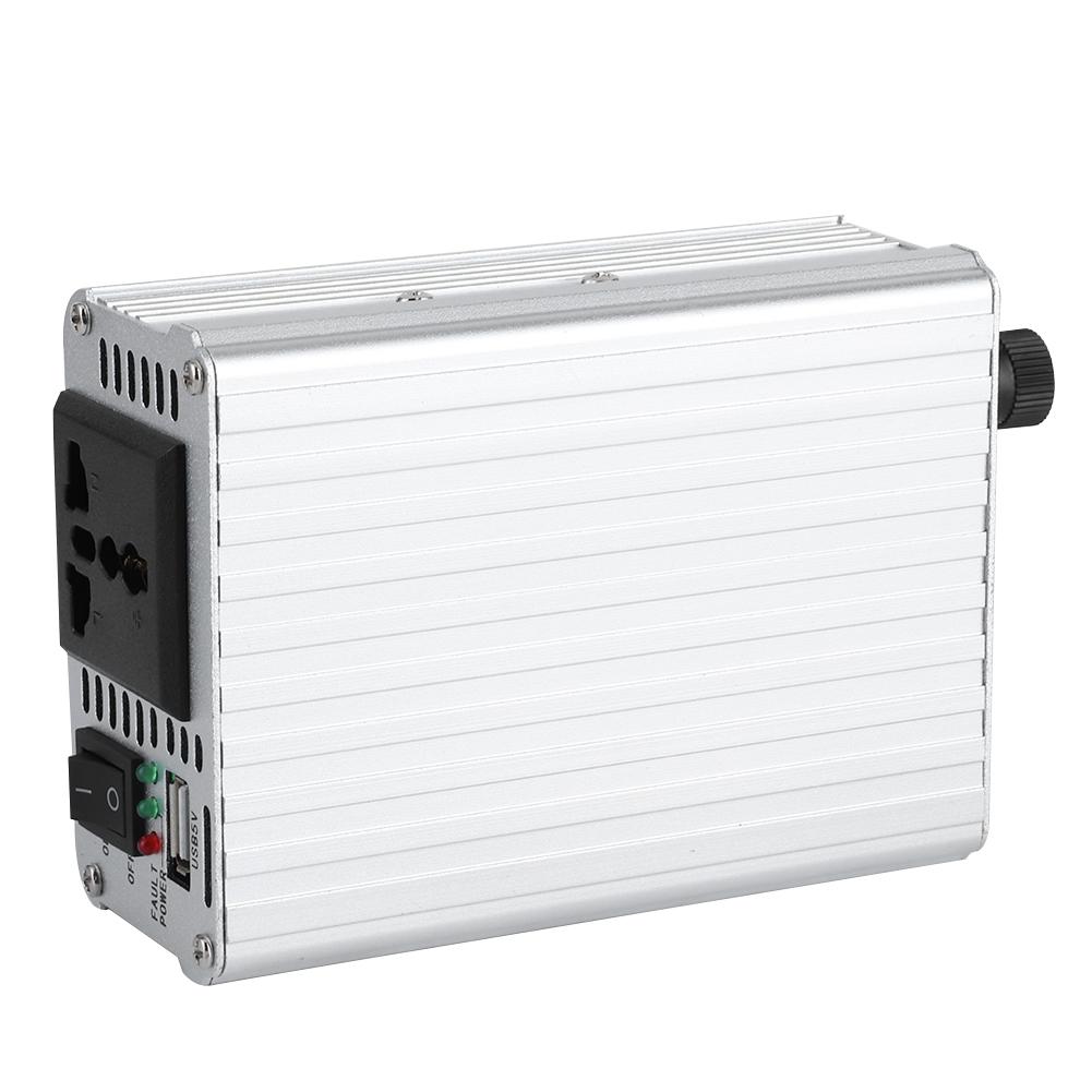 DC12V to AC220V 500W Интеллектуальный преобразователь мощности LED Multi Protection Safety Car Inverter