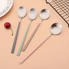 Набор матовых столовых приборов из нержавеющей стали Палочки для суши Обеденные ложки Набор 8 шт. Посуда Корейские палочки Десертная ложка Набор столовых приборов