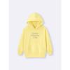 GU by Uniqlo Детская объемная толстовка с капюшоном Логотип