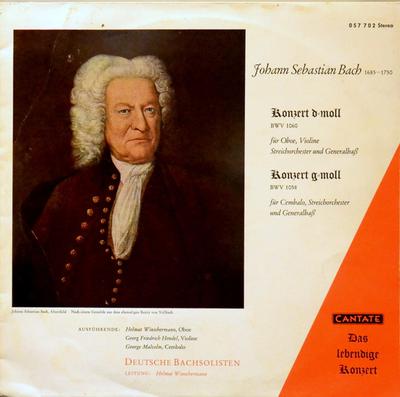 Виниловая пластинка ИОГАНН СЕБАСТЬЯН БАХ - DEUTSCHE BA - Концерт ре минор BWV 1060 / Концерт соль мажор 057702 Кантата 1962 Германия Классика Б/у