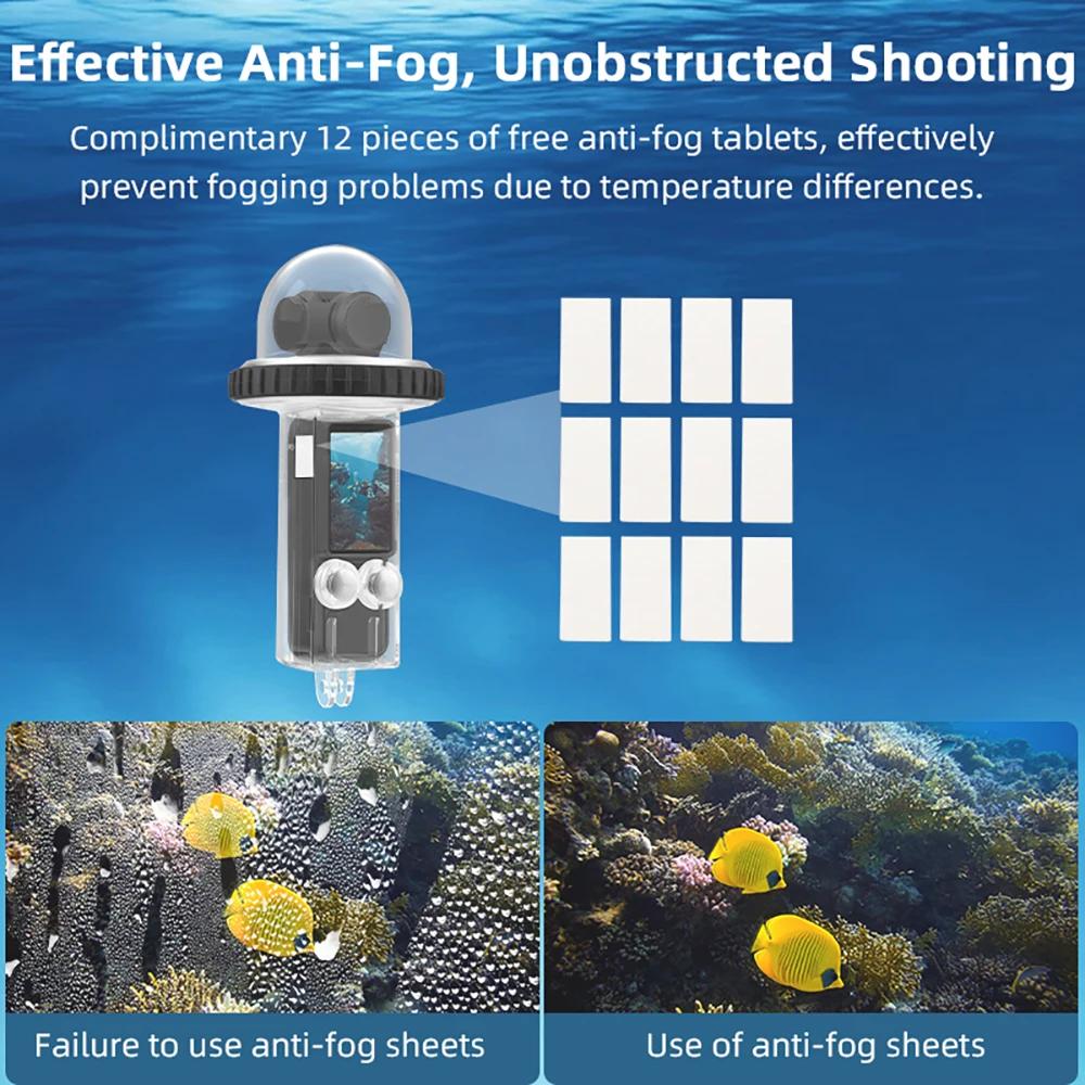 BRDRC 40M Waterproof Case For DJI Osmo Pocket 3 Camera Underwater Diving Housing Cover Protective Shell Surf Accessories