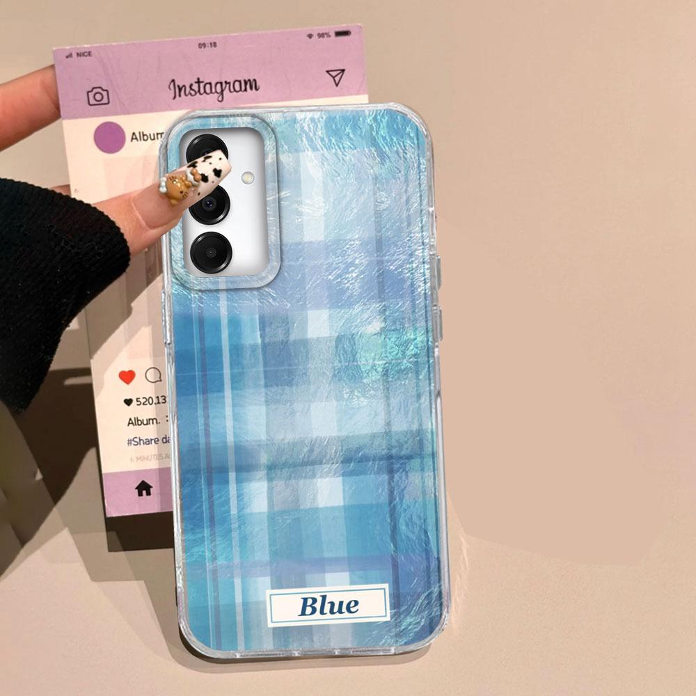 Розовый чехол для телефона с сетчатым узором для Samsung Galaxy A16 A55 A07 A17 A56 A36 A26 A53 A06 A14 A24 A34 A54 A15 A12 A22