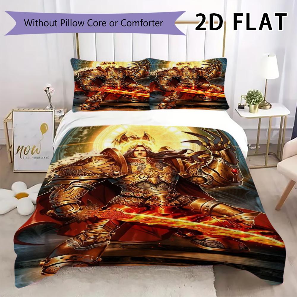 Imperium of Man Pattern Bedding uilt Set uilt Cover Pillowcase Home Decoration Birthday Gift (1 * duvet cover + 2 * pillowcase without core)