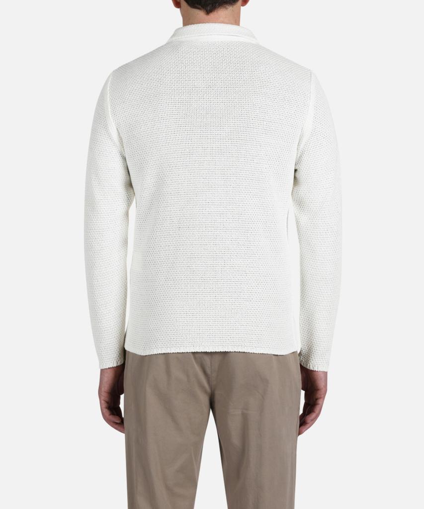 Panicale Ivory Pocket Knit Cardigan