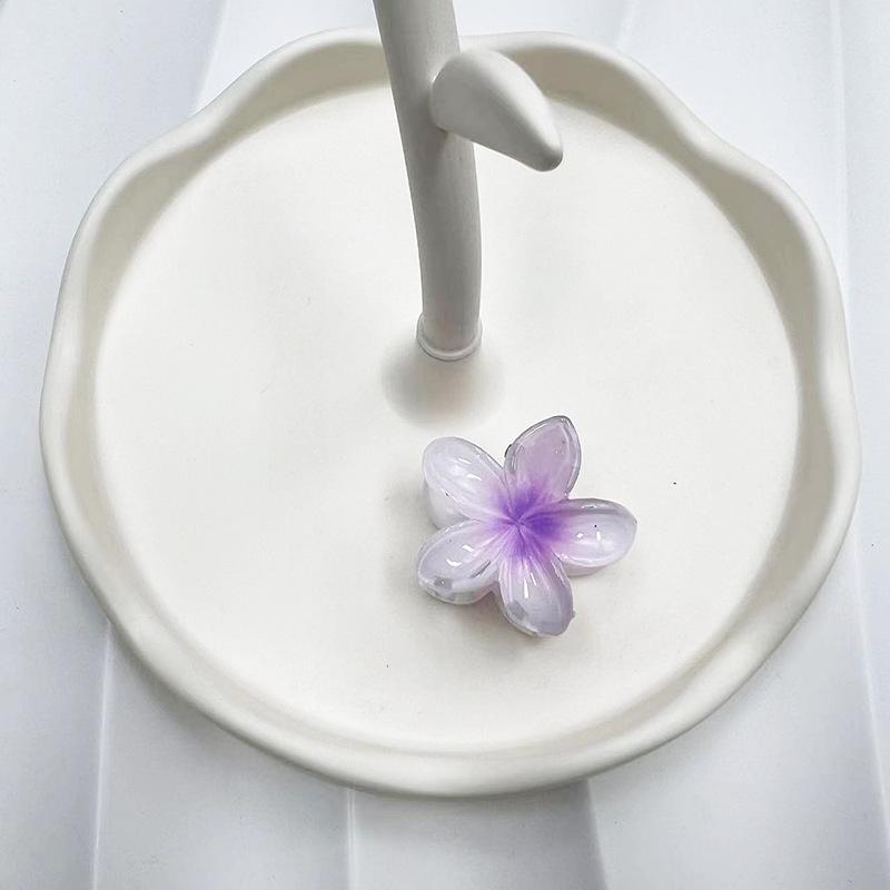 Европейский и американский Франжипани 4 см Модный зажим-краб для волос для пляжного отдыха