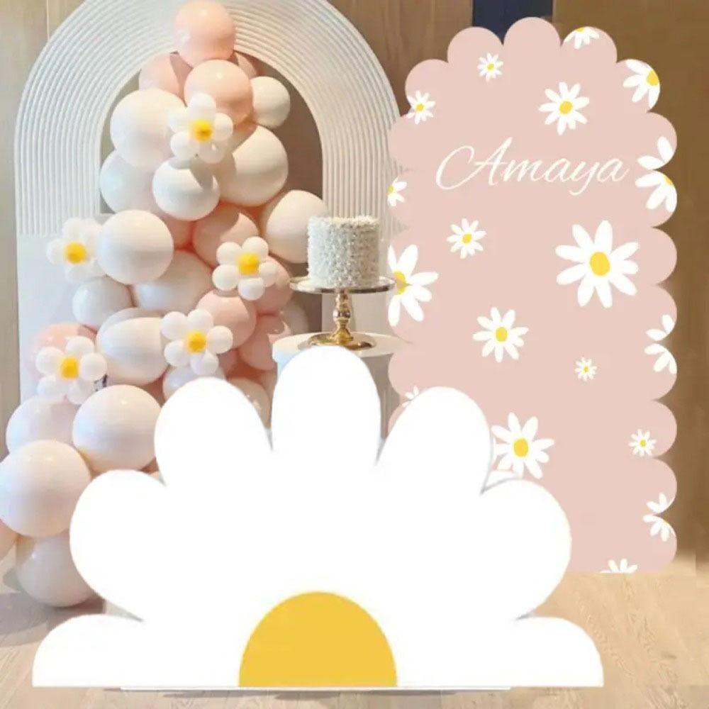 Engagement Background Wall White DIY Cardboard Cutout Foam Cute Daisy Party Background Exquisite Daisy Birthday Decor Home