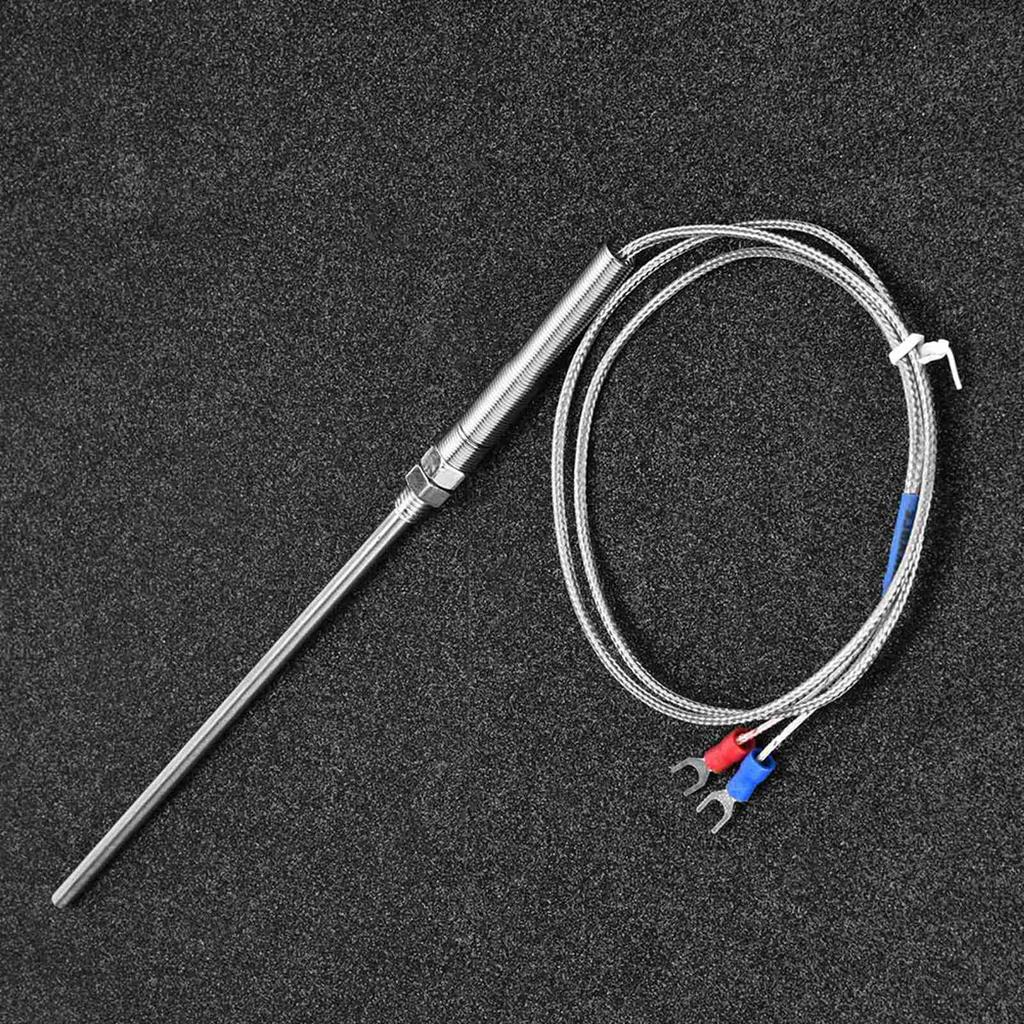M8 Thread Type K Thermocouple 150mm Probe Temperature Sensor Wire 0-400 celsius (1 m)