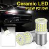 Керамические светодиодные лампы 1156 Ba15S P21W 1157 Bay15D P21/5W Светодиодные лампы R5W R10W Автомобильные указатели поворота Стоп-сигналы Белый Красный Желтый 12 В