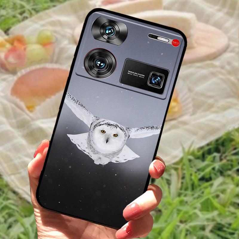 Ударопрочный чехол Funda для ZTE nubia Z60 Ultra, силиконовый, черный, мягкий бампер для чехлов телефона Nubia Z60 Ultra, Z60Ultra, мультяшный корпус