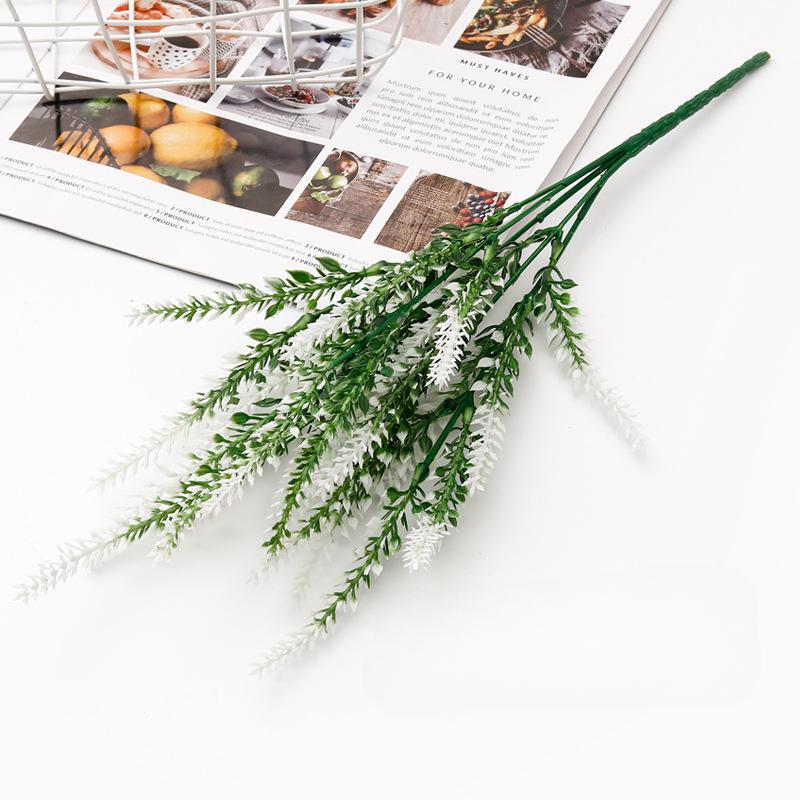 Пластиковый искусственный цветок лаванда поддельный цветочный горшок украшение имитация водного растения свадебное украшение реквизит