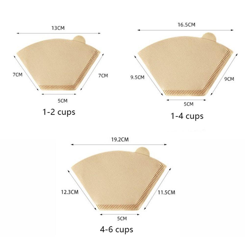 100 шт. U-образная бумага для кофеварки одноразовая кофейная воронка конусная кофейная фильтрующая бумага кафе