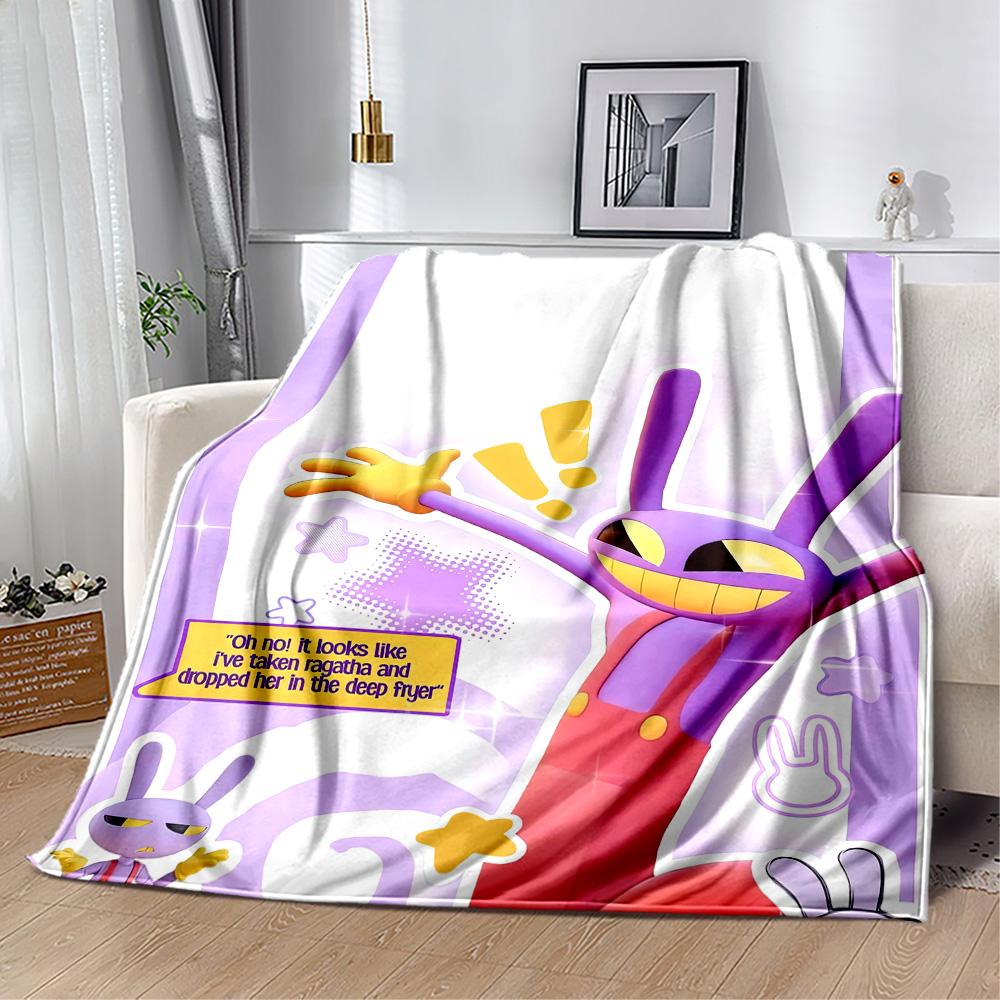 Digital Circus Blanket Durable Comfort Suitable For Seaside Sofa Chair Four Seasons Multipurpose Playful Design Perfect Gift For Relatives And Friends