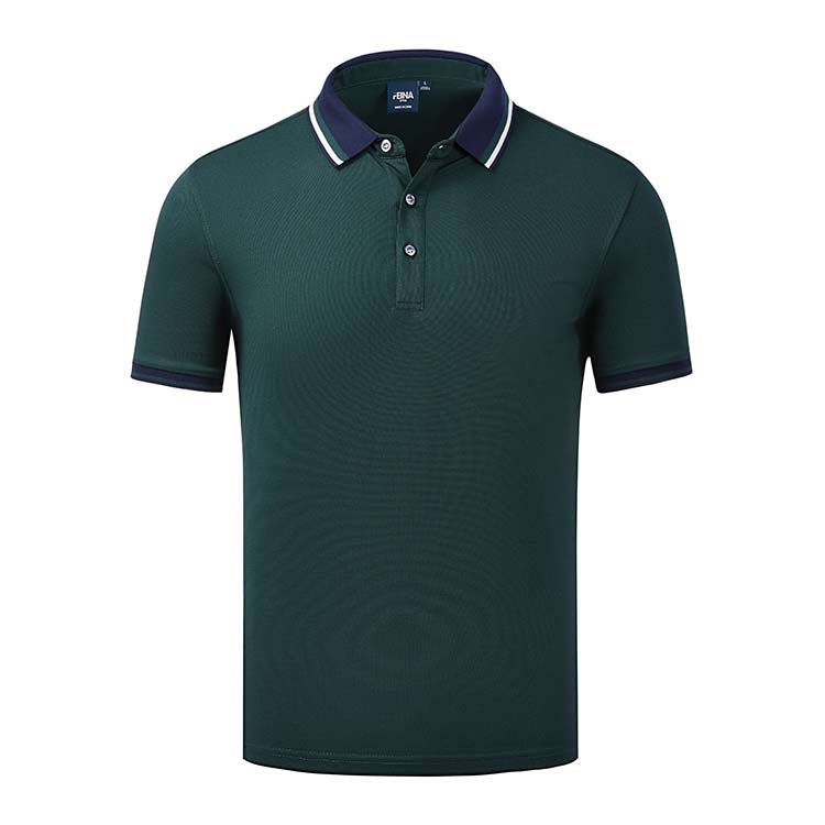 YDD FN2066 200G Combed Cotton Colorful Collar Lapel POLO Shirt