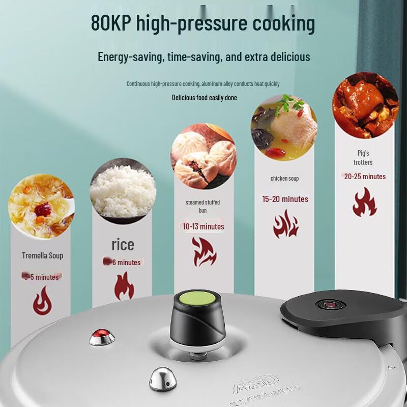 ASD 6.7L Aluminum Alloy Explosion-Proof Pressure Cooker