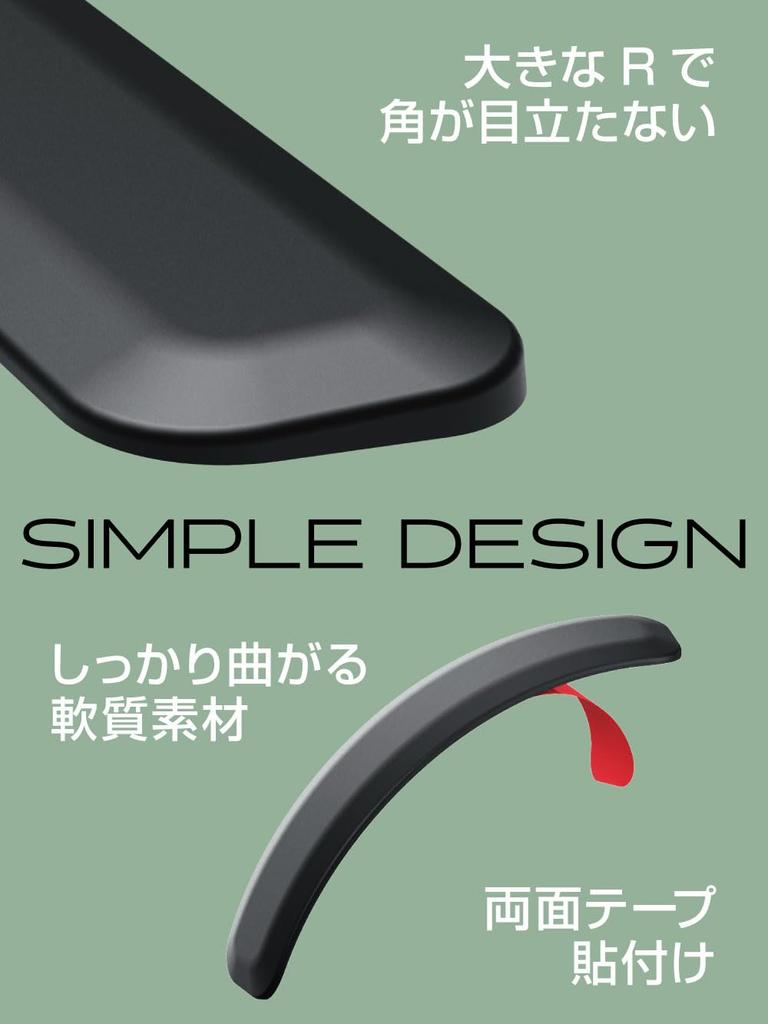 Seikou Sangyo EXEA EW-158 Автомобильные товары для экстерьера Матовый черный протектор