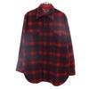 PENDLETON 70s Made In USA Wool Vintage Check Pattern Long Sleeve Shirt 16 Men's Used