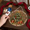Acrylic Hanging Ornaments Christmas Rhinestone Painting Kit, DIY Wreath Art Craft for Adults, Double Kit Adults Sided Window Ornament, Gem Board Wall
