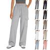 Женская рабочая одежда, спортивные штаны, повседневные свободные флисовые брюки для бега с высокой талией, женские спортивные штаны, повседневные брюки, штаны для йоги, домашняя одежда