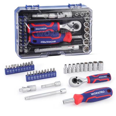 WORKPRO Bit Ratchet торцевой ключ-трещотка Driver Drive Mini Ratchet удлинитель Bit 72 Bicycle Special Case Included Set, Set, Set, Set, 34-piece Set, 6.35mm