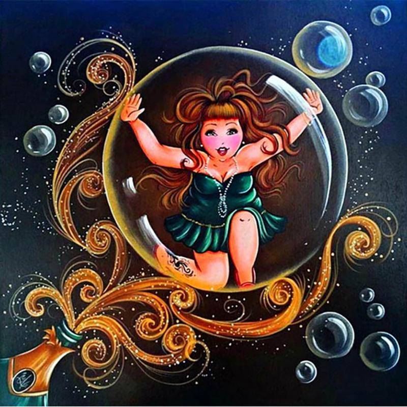 5D алмазная живопись мультфильм сексуальные женщины полный круглый толстые дамы вышивка алмазная мозаика изображение стразы Декор подарок