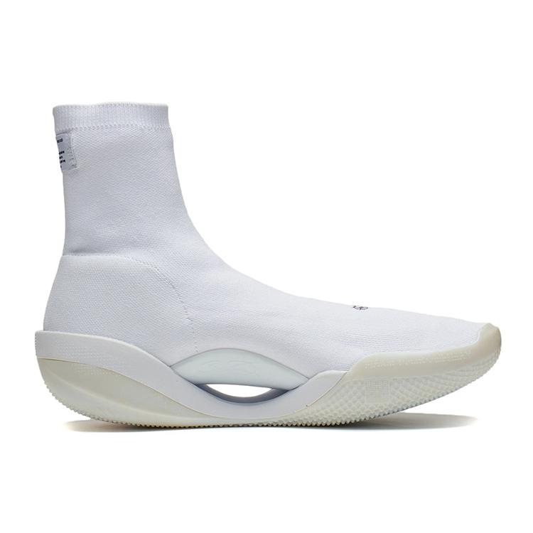 Glare x Li Ning WOW 9 Way Of Wade 9 LS Устойчивые к истиранию Дышащие Высокие Баскетбольные кроссовки Мужские Белые ABCS073-3