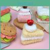 Вишня Милый Торт Бургер Три Имени Хот-дог Плюшевая Игрушка Подвеска Для Украшения Сумки