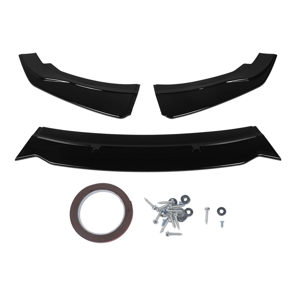3 PCS Car Front Bumper Lip Splitter Lip Chin Spoiler Kit for 2 Series F22 F23 2014 to 2021 Glossy