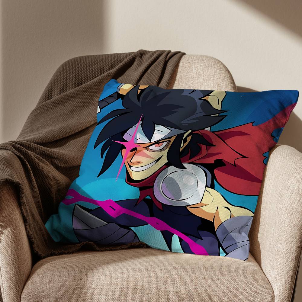 Игровой B-Brawlhalla Разрыв Наволочка Квадратная Двусторонняя Печать Короткий Плюш Подушка-Подушка для Дивана Спальня Прикроватная Подушка