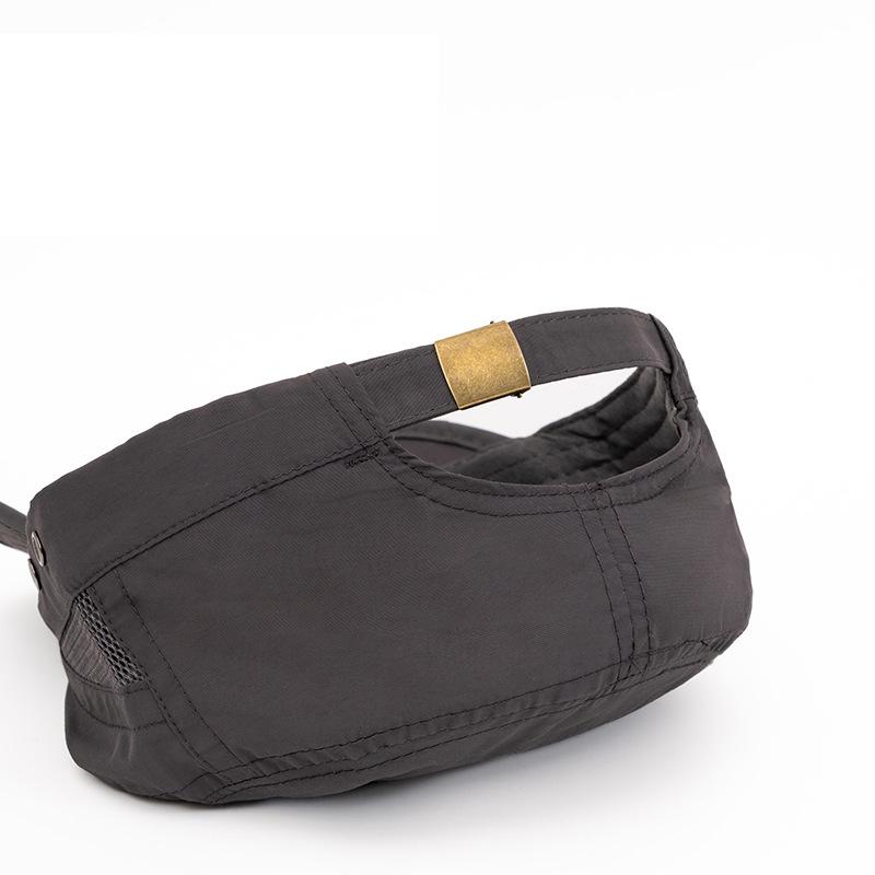 Летняя быстросохнущая плоская шляпа мужская уличная дышащая спортивная кепка сетчатая солнцезащитная шляпа