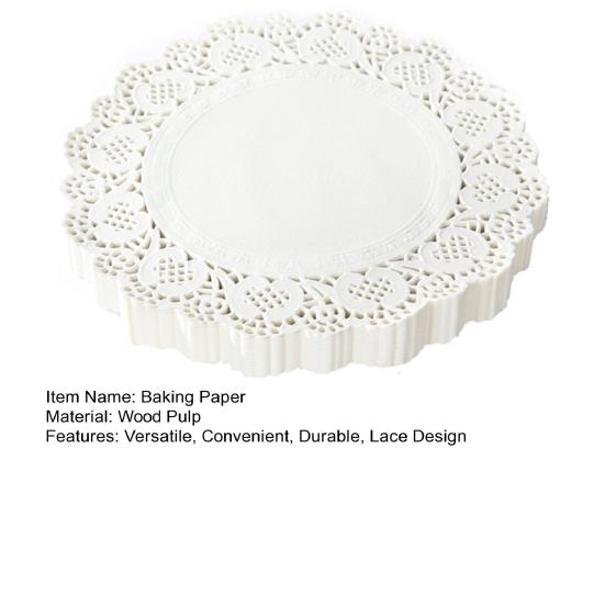 100 шт. бумага для выпечки, элегантный кружевной дизайн, впитывающая масло бумага, одноразовые вкладыши для выпечки, домашняя кухня