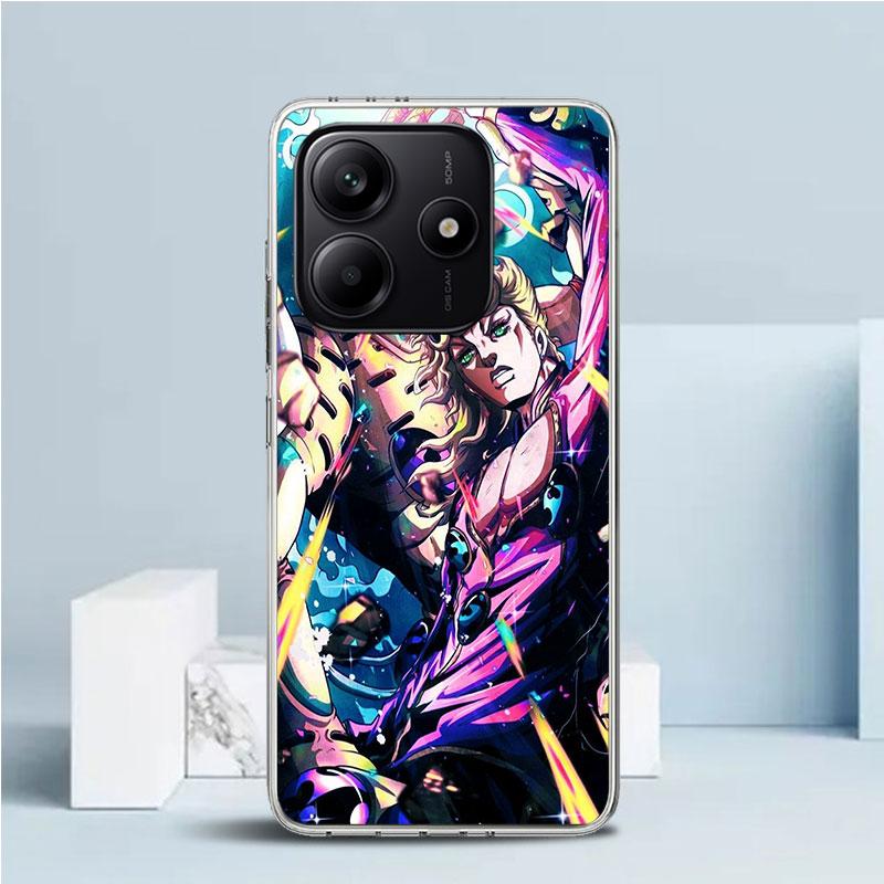 Чехол для телефона JoJo Adventure Giorno Giovanna для Xiaomi Redmi Note 15 14 14S 13 12S 12 Pro Plus 11S 11 11T 11E 10S 10 + Мягкий ТПУ Ba