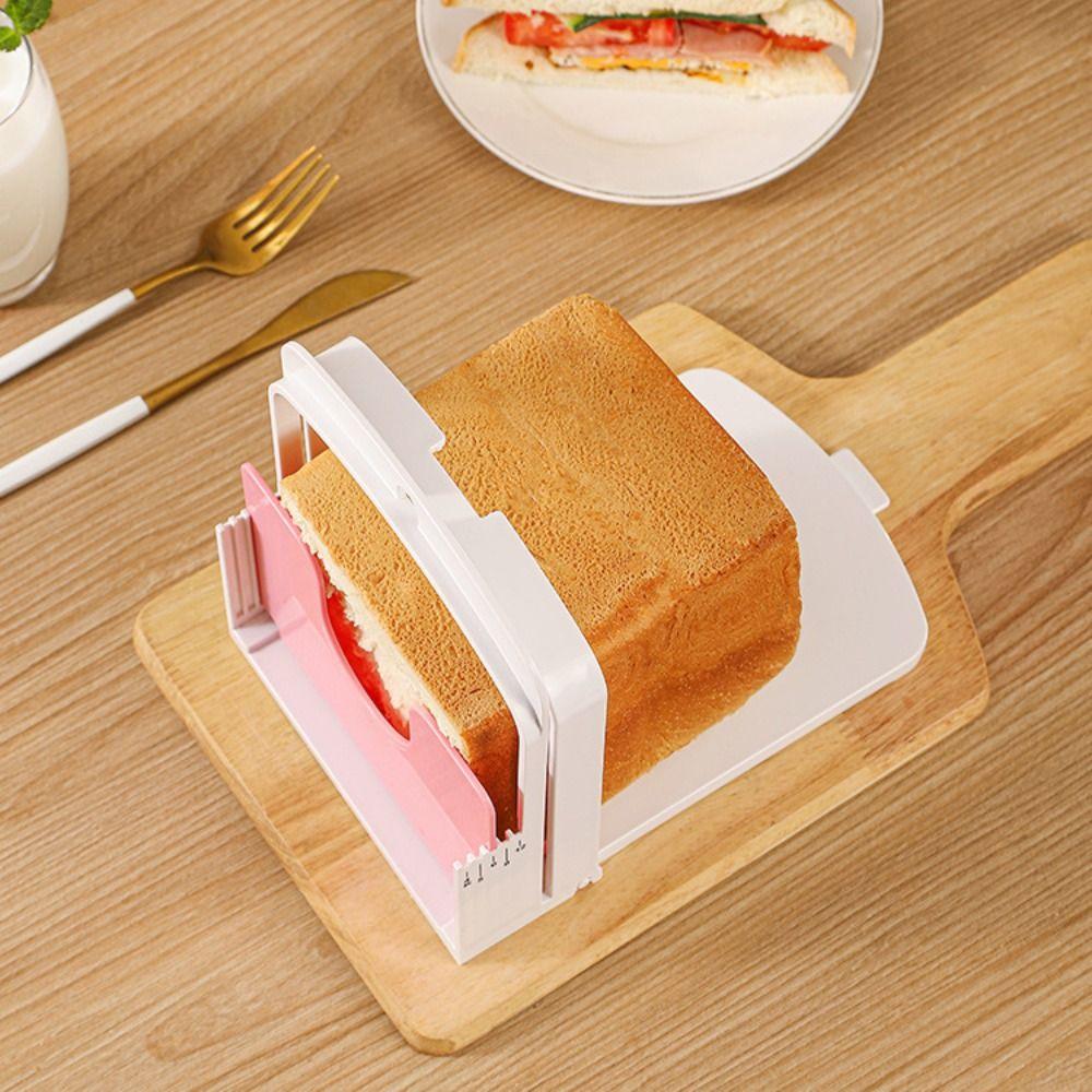 Foldable Toast Bread Slicer Stand DIY Homemade Bread Toast Loaf Slicing Machine Tool Baking Bread Cutting Guide Tool